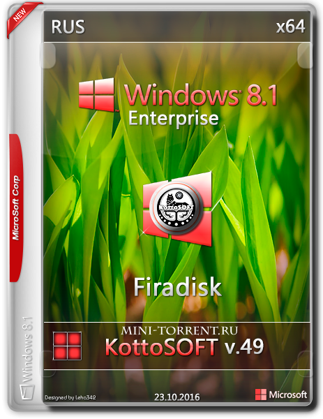 Постер к новости Скачать торрент:Windows 8.1 / x64, KottoSOFT, V.49.16 (RUS)